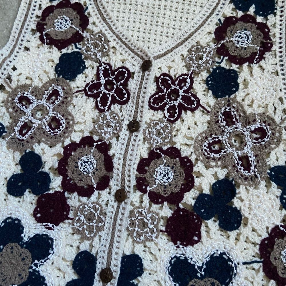 Crochet Sweater Vest - Picture 2 of 2